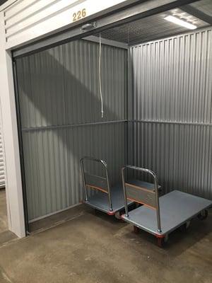 We provide carts and dollies to make your move a bit easier. Our customers love having access to free cold and hot drinks in our office.