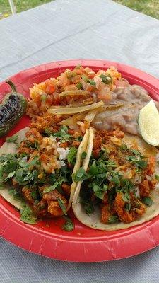 Finished Tacos Plate