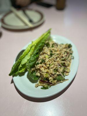 larb salad with pork