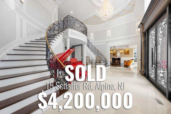 Tastefully Renovated Mansion on 2 Acres in Alpine NJ. Sold by the New Jersey Proper team. https://www.njproper.com/15-schaffer