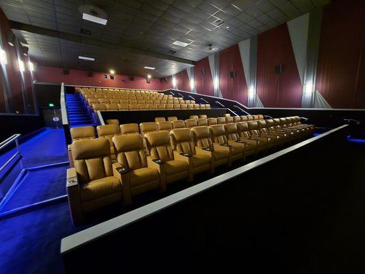 Newly-remodeled stadium style auditoriums boast fully-reclining luxury seating!