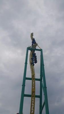 A train scales the 200ft spire as it twists 450° (yeah really!)