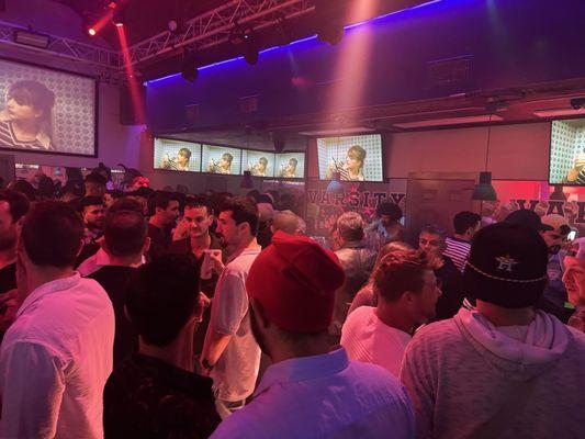 Upstairs at midnight (don't know why no one was dancing)