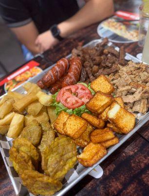 Large platter with proteins and sides