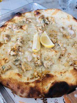 12" White Clam Apizza (wonderful!!)