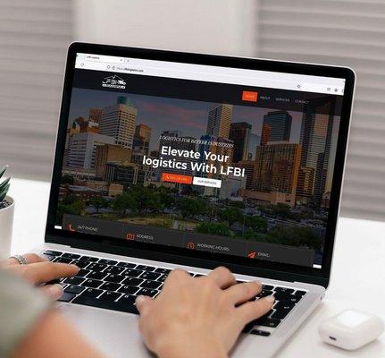 Check out our new trucking website build.