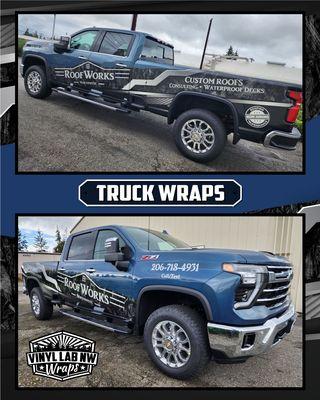 vehicle graphics vinyl wraps custom signs SIlverado