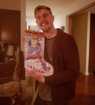 My Homeboy loved his one of a kind Princess Code Portrait Stocking!!
