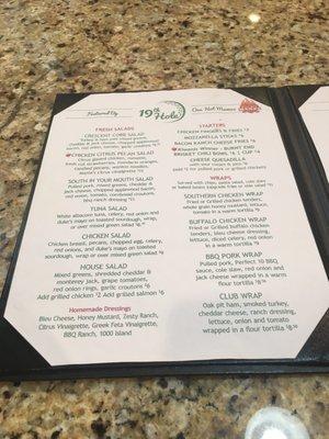 Menu page 1