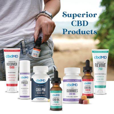 CBD from cbdMD is available: tinctures, gummies, and capsules