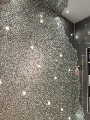 deck dot lights used in shower