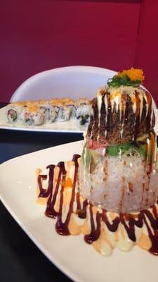 Ahi tower & California roll