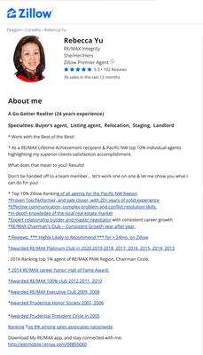 Rebecca Yu- RE/MAX Integrity