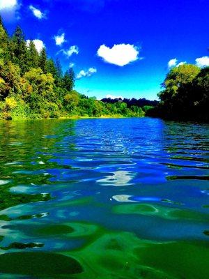 Glorious stretch of the River, 9/19 Wohler Bridge