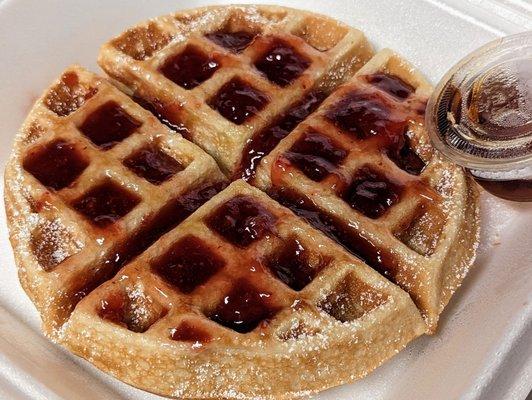 Strawberry Jam Waffle
