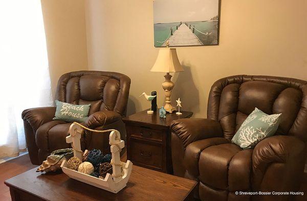 Living Room at one of our Short Term Rentals