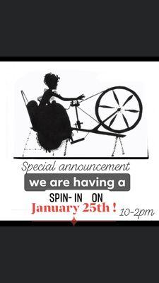 Fiber spinning event all day !