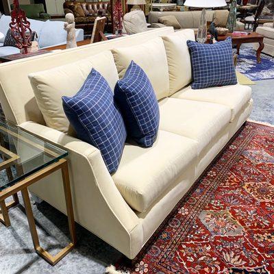 Elegant and comfy, this beautiful sofa is by Temple.