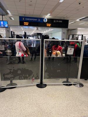 TSA Checkpoint D - Miami International Airport