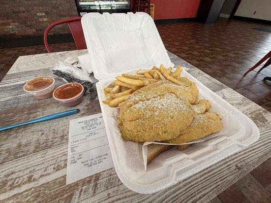 Whales wings and seafood