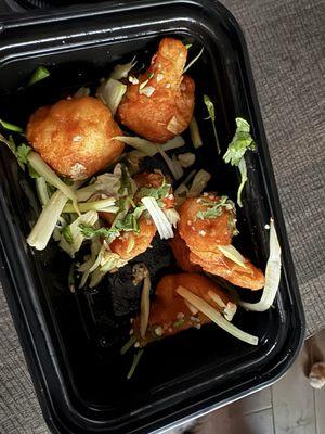 Spicy buffalo cauliflower