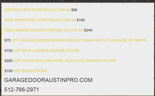 Garage Door Austin Pro