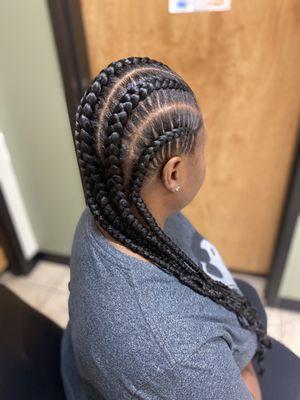 Stitch braids with extensions