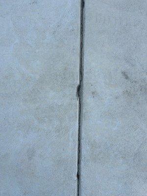 chip in driveway. We don't park heavy vehicles in our driveway. This is exactly 4 years old