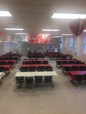 Getting ready to serve lunch