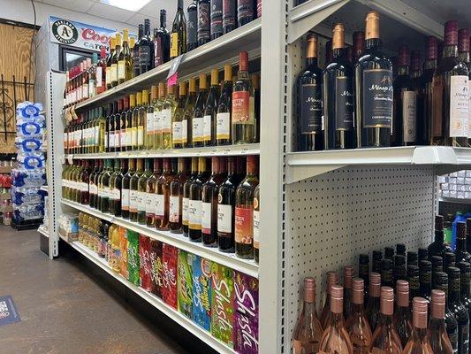 Full selection of wine