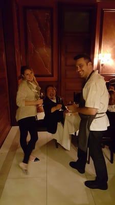 Angela and Chef Bronson...catering rock stars!