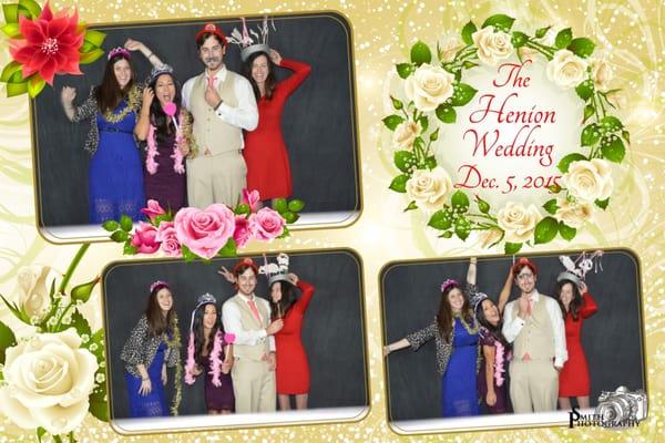 We provide a digital frame just for your event! Let the good times roll!