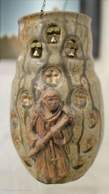 candle holder with fragments from all 22 California Missions