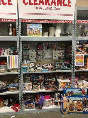 Clearance section