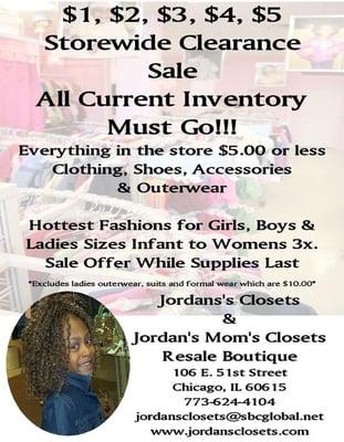 We are having a sale.