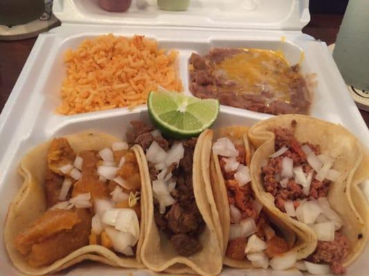 4 taco platter