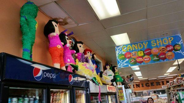 They have a lot of piñatas compared to most Mexican grocery stores.
