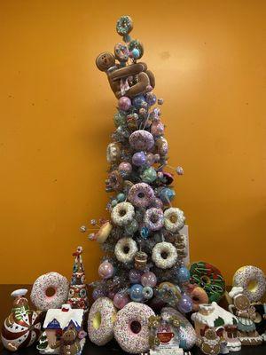 Holiday donut shrine