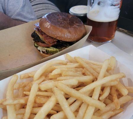 The Galley Burger with fries! This proved to be a very good lunch.