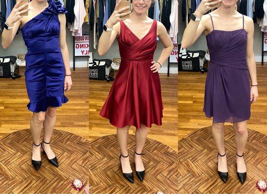 Short dresses after alterations