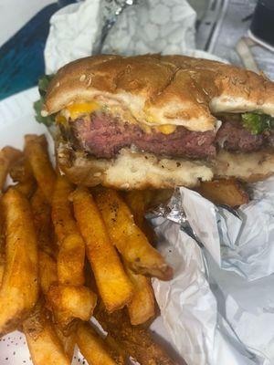 I asked for my burger medium. It was not underdone, it had just sat for a few minutes. Delicious. Recommend.