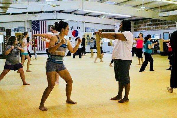 Women's self-defense workshop.