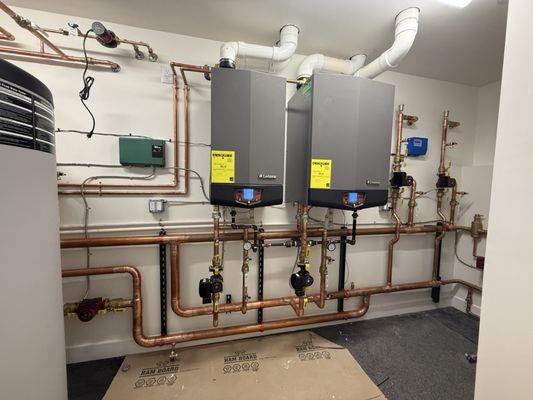 Boilers for snowmelt system