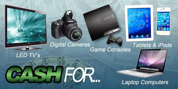 We buy electronics ,cameras,computers & T.V.s