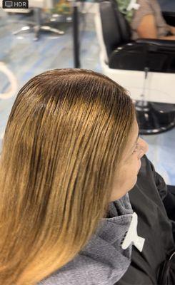 Color after treatment.