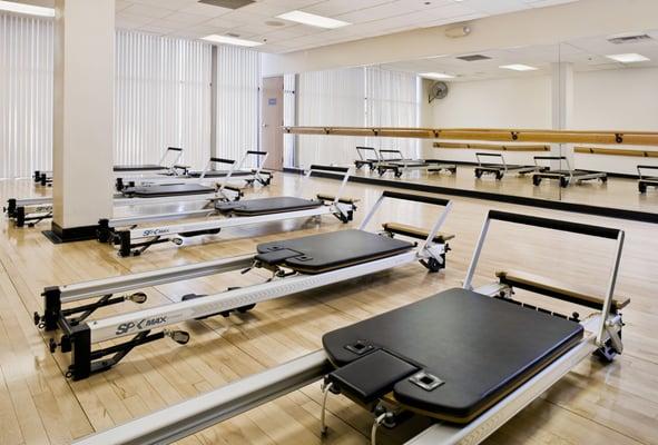 Mat and Reformer Pilates Classes are available.