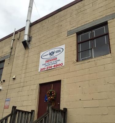 Parking and Entrance at the side of the building