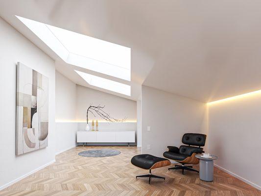 Azure Stretch Ceiling & Lighting