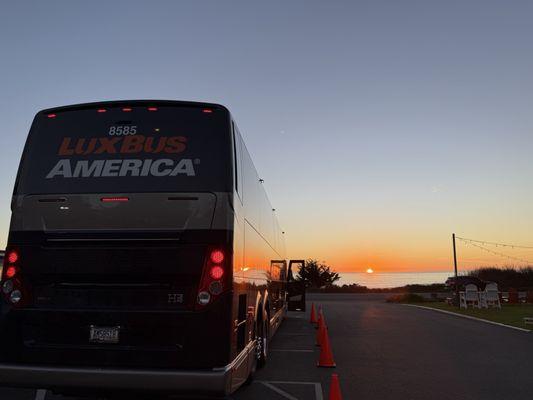 Lux Bus on the Coast in Cambria