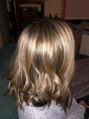 Going blonder with more golden highlights